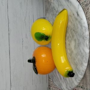 Vintage Art Glass Fruit Bundle
